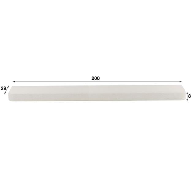 Estantería de Mármol Blanco 200cm