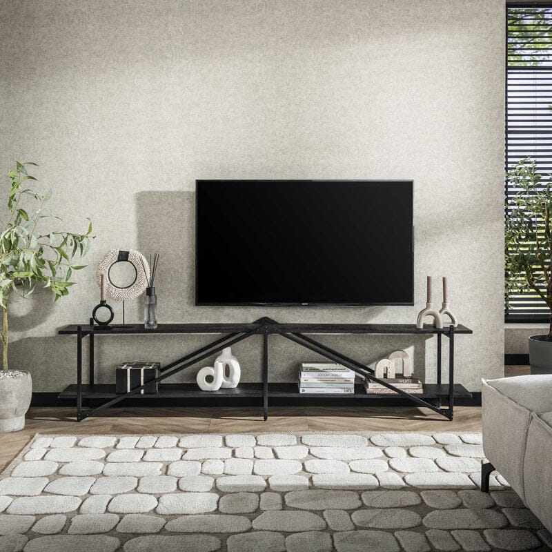 Mueble TV Metal Negro