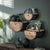 50 estantes de pared de madera y metal con cajón