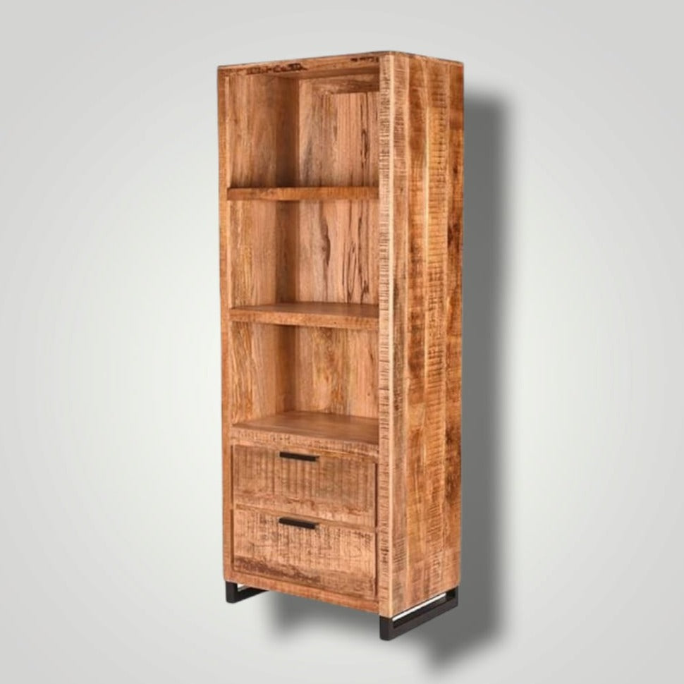 Comprar Estantería Librería de Madera Maciza de Mango y Metal