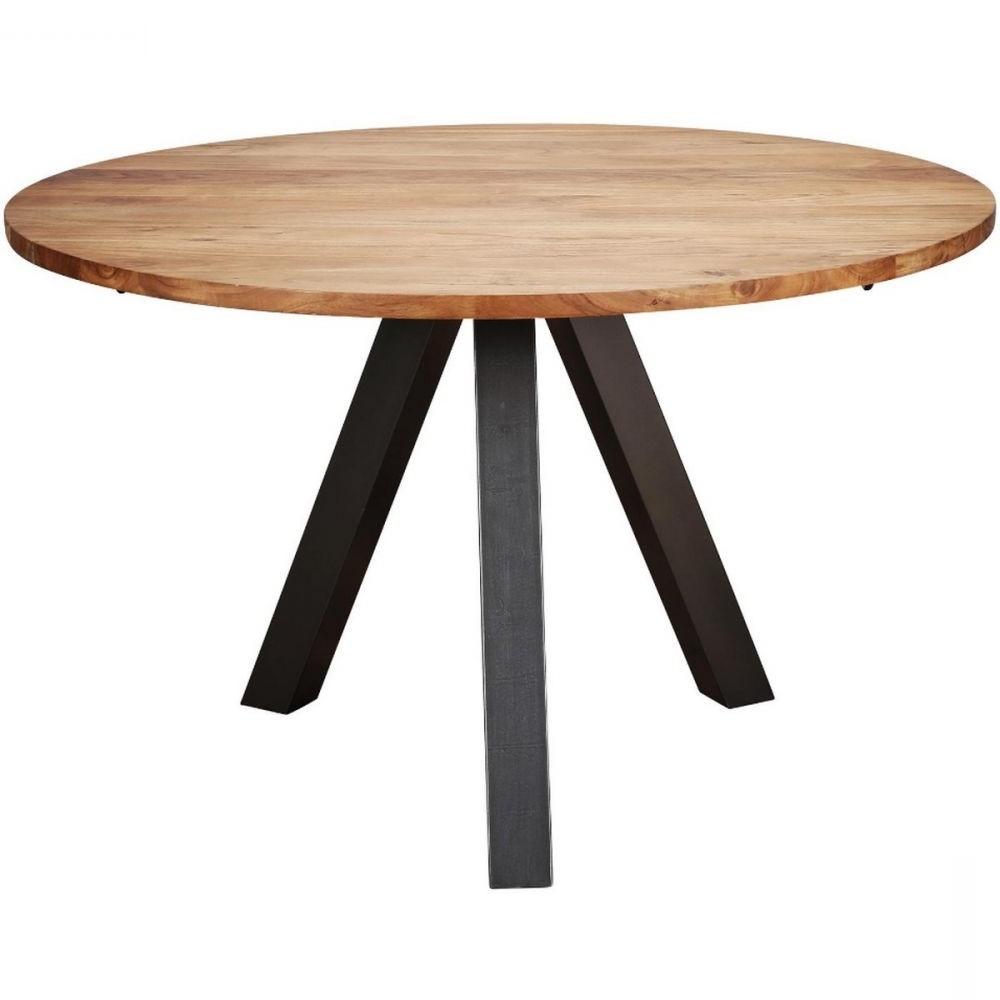 Mesa comedor redonda madera de acacia -Mesas Comedor